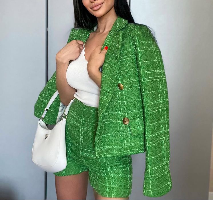 Твідовий костюм зара (zara)