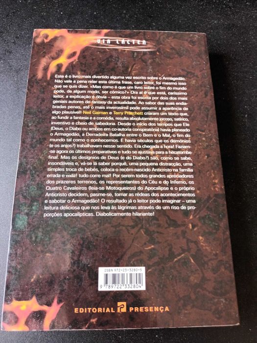 "Bons Augúrios" por Neil Gaiman e Terry Pratchett 1ª Edição