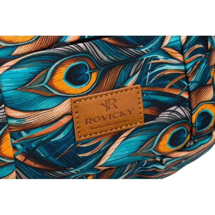 torebka damska na pas z wyrazistym wzorem - rovicky