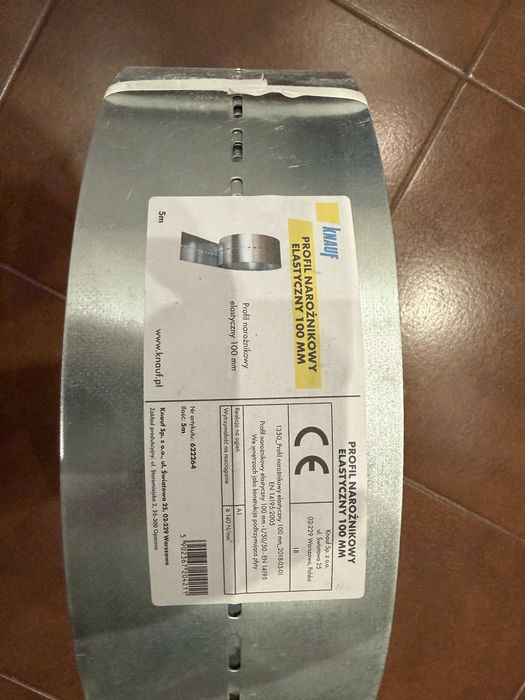 2x Profil narożnikowy elastyczny Knauf 100 mm 5m NOWE