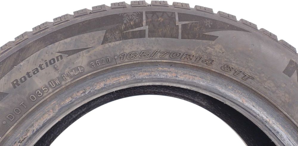 2x 165/70 R14 Nexen WH21 opony zimowe 6,5 mm / montaż kurier