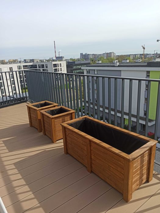 Donice doniczki drewniane, donice na wymiar