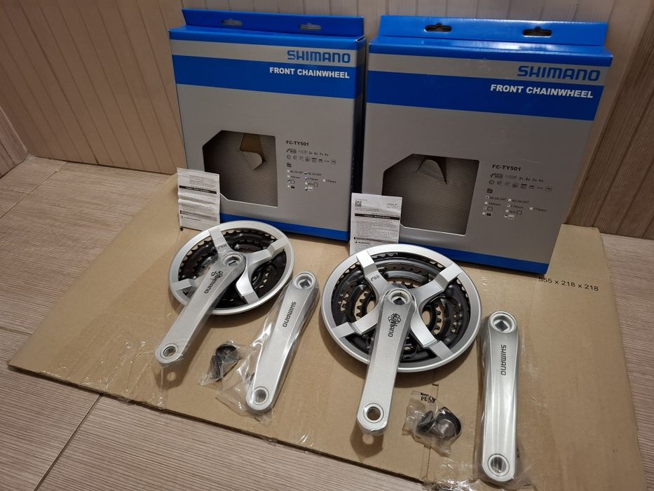 ВЕЛОсипедные шатуны Shimano FC-TY501:(42/34/24 и 48/38/28). Оригинал!