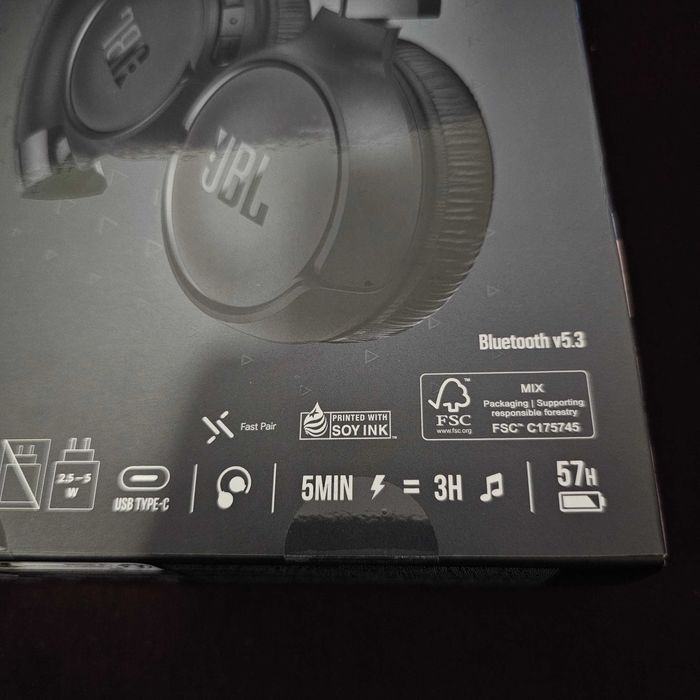 JBL Tune 520BT | Pure Bass  | 57h Autonomia | NOVO | SELADO