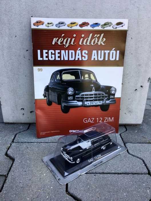 GAZ 12 ZIM #99-auta PRL,model,autka,kolekcja,deagostini,grafika,folder