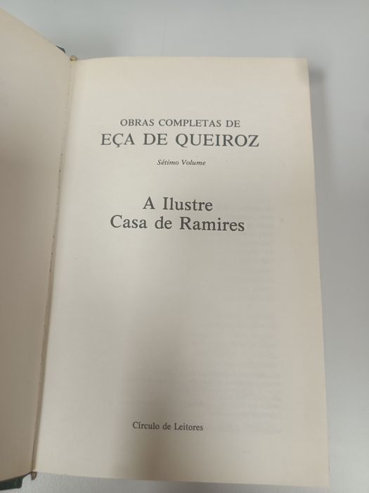 Vendo Livro de Eça de Queirós - A Ilustre casa de Ramires