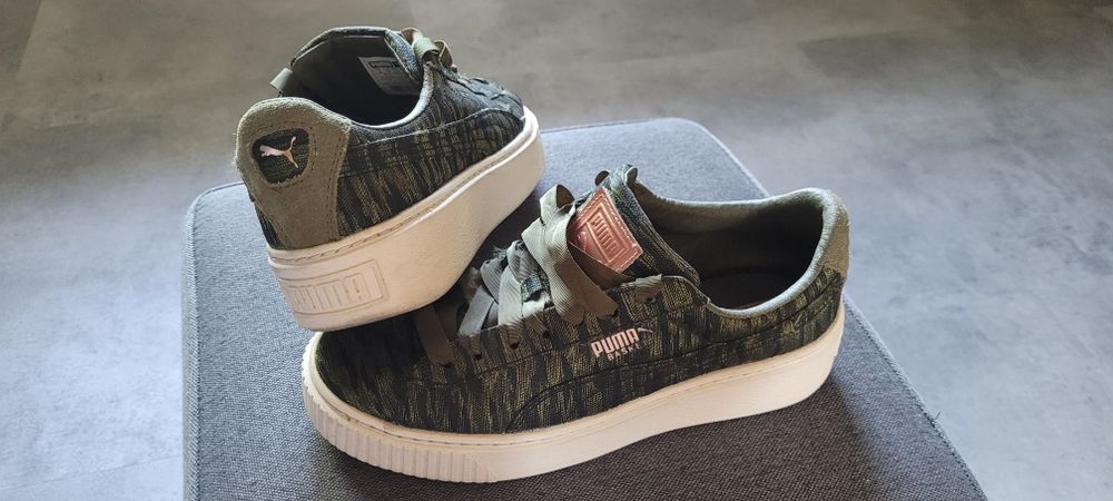Puma buty moro różowe złoto platforma r 37