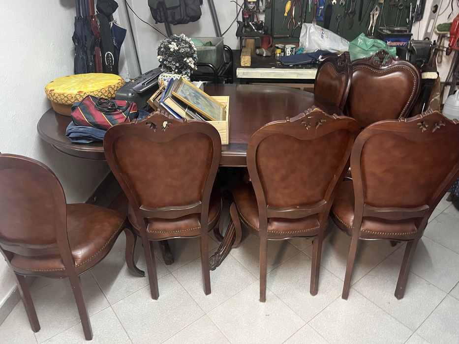 Mesa jantar com 6 cadeiras