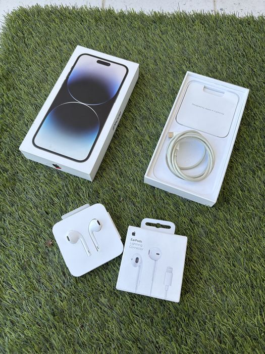 Caixa original completa Iphone 14 Pro Max + Earpods Lightning apple originais