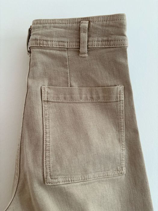 Calças culotte bege Zara