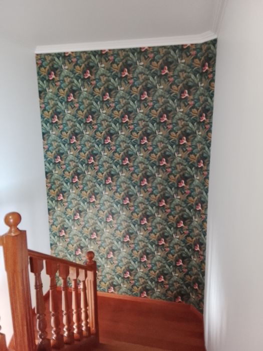 Aplicação de papel de parede