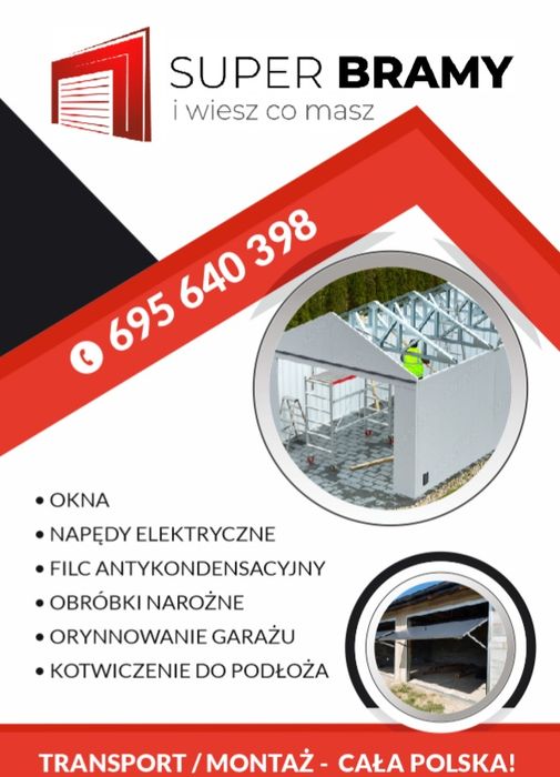 Brama garażowa uchylna dwuskrzydłowa pod wymiar montaż wycena