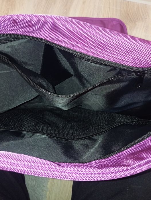Nowa torba listonoszka na laptopa A4 fioletowa