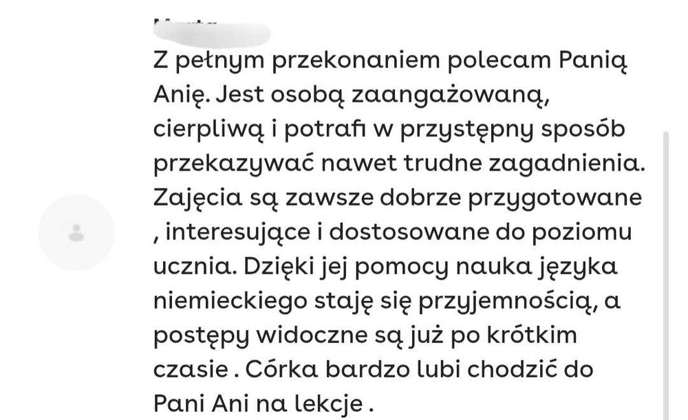 Niemiecki korepetycje indywidualnie