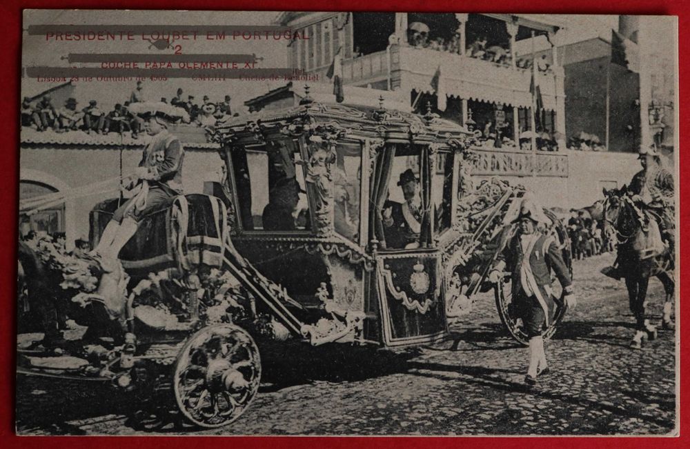 O Presidente Loubet de França no Coche do Papa Clemente XI