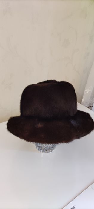 Норковая шляпа, натуральная.