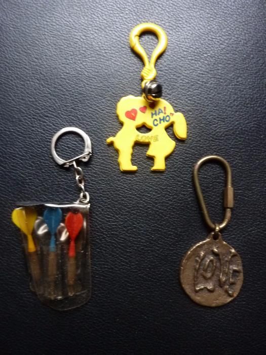 7 Porta-Chaves LOVE, Dardos, Agenda, Batatas Fritas, Outros