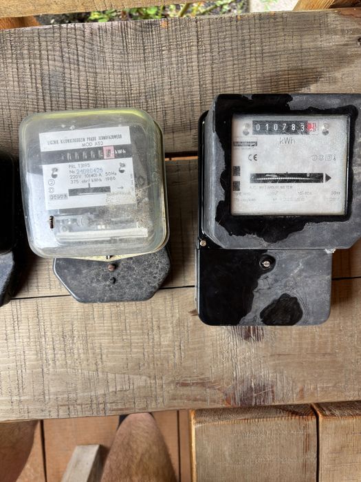 Kolekcja starych liczników