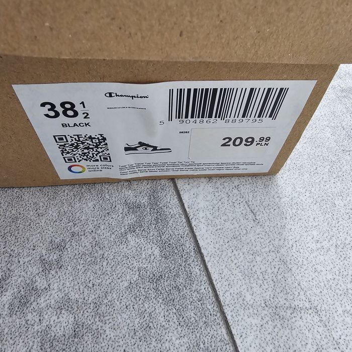 Adidasy biało czarne  Champion r.38 okazja