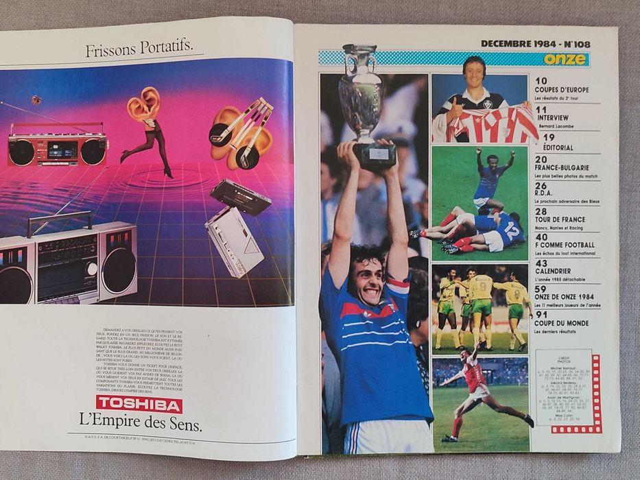 Revista Onze (1984.dezembro) + calendário 1985
