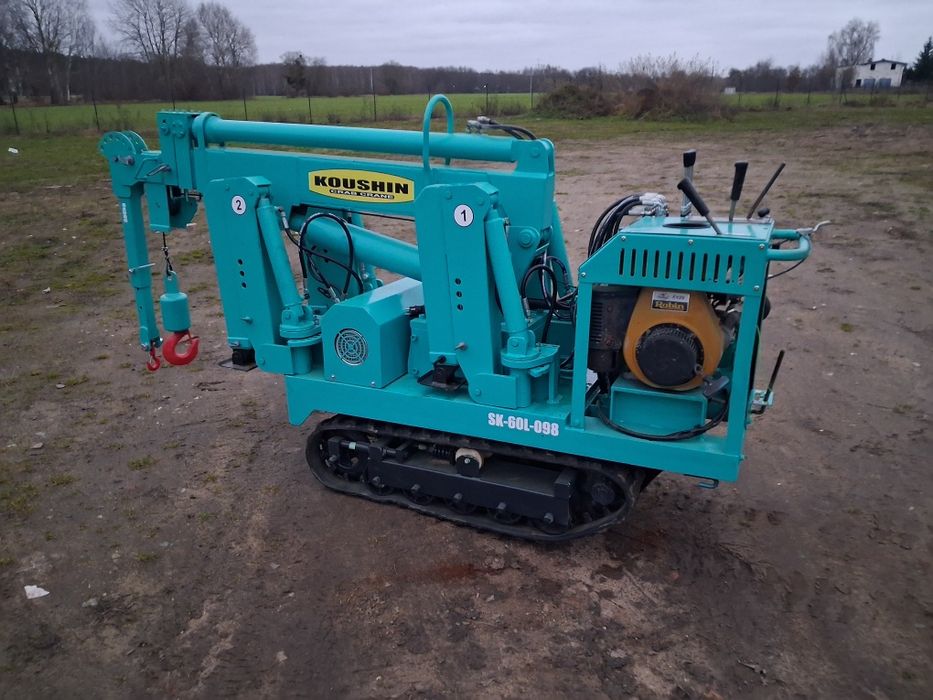 Mini Żuraw gąsienicowa dźwig pająk Koushin bi energy maeda unic