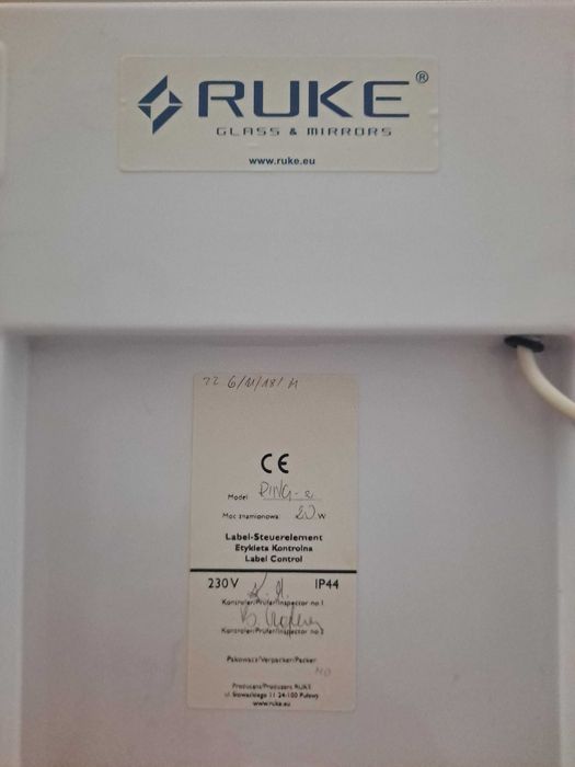 Lustro łazienkowe led