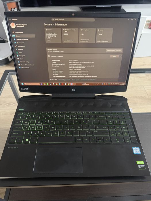 Laptop HP Pavilion Gaming GTX 1660 Ti  i7 9750H