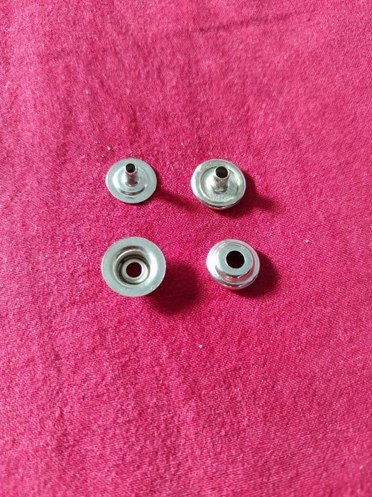 Кнопки металеві для одягу 10 мм