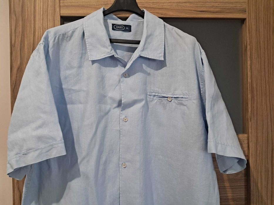 Fajna koszula męska Easy, lniana, 100% len r. XL