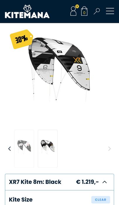Kite Core XR7 7m.