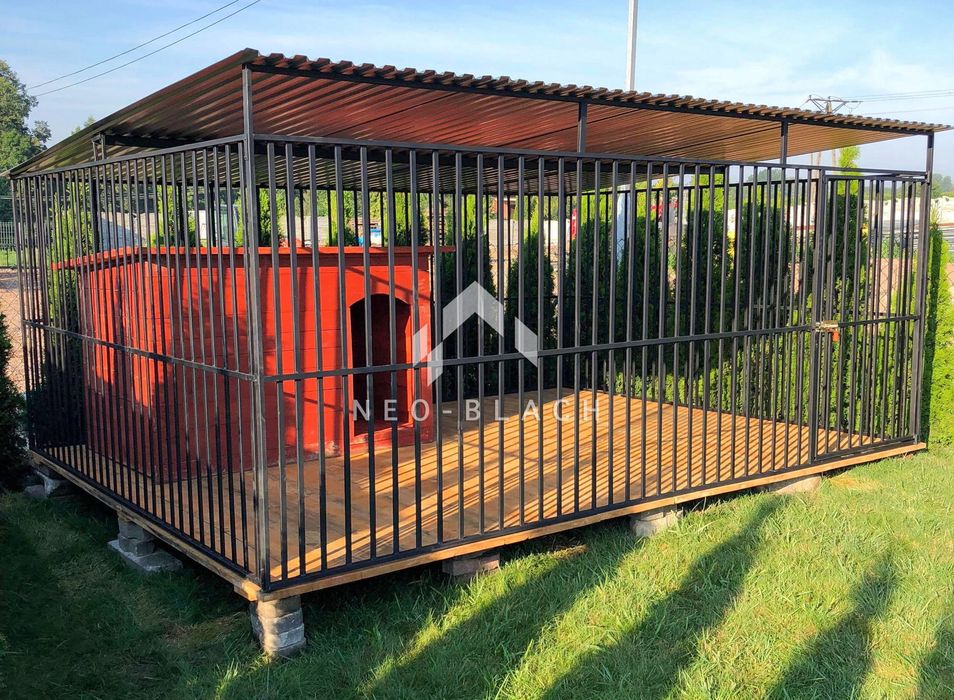 Kojec dla Psów 4x3m - Drewniana podłoga NB170 OLX