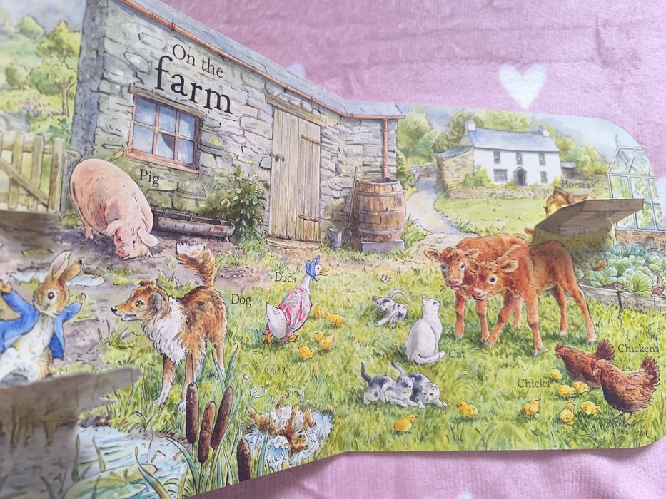 Інтерактивна книжка з віконцями — Peter rabbit first 100 words