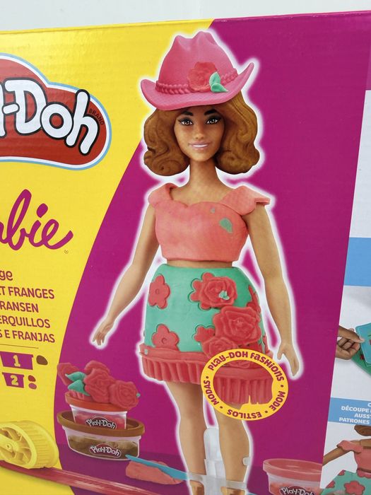 Набір barbie +play doh лялька барбі оригинал запечатна