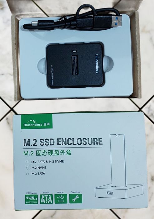 (НОВЫЙ) Док-станция для жесткого диска SSD M.2 SATA NGFF / M.2 NVME