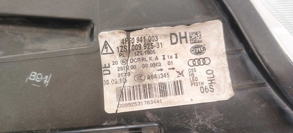 Lampa Przod Led Xenon Skrętny Audi A6 C6 4F Lift 08-11r Hella