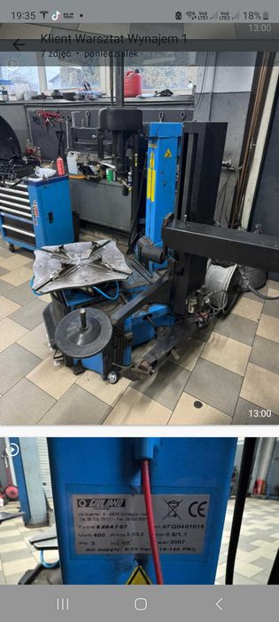 Montażownica + Wyważarka Giuliano 2x Przystawka + Ravaglioli