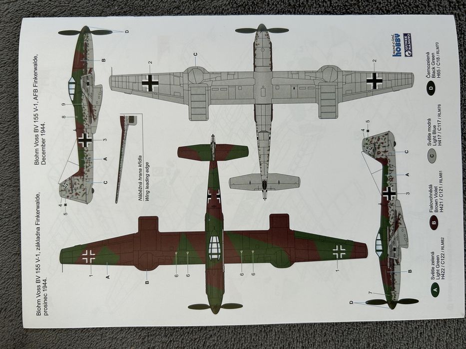 Samolot Blohm & Voss BV 155V-1 Karawanken Special Hobby 72340