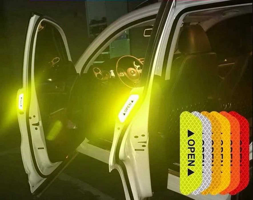 Світловідбиваюча наліпка дверей автомобіля OPEN катафот наклейка