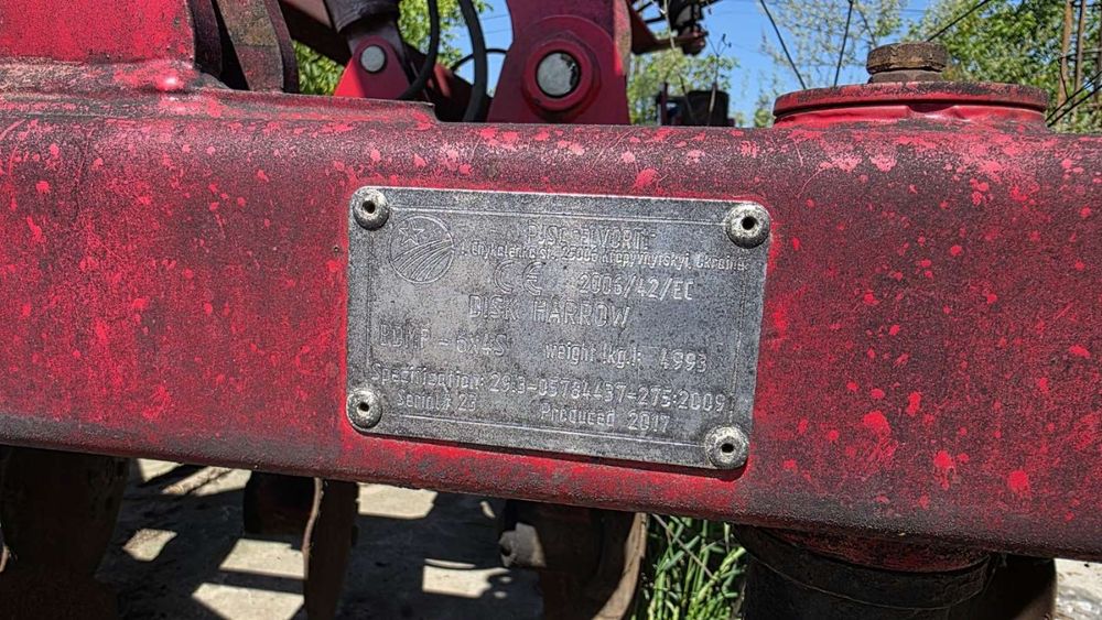 Борона дискова АНТАРЕС 6×4, чотирьохрядна, ЧЕРВОНА ЗІРКА, з ПДВ, 2014