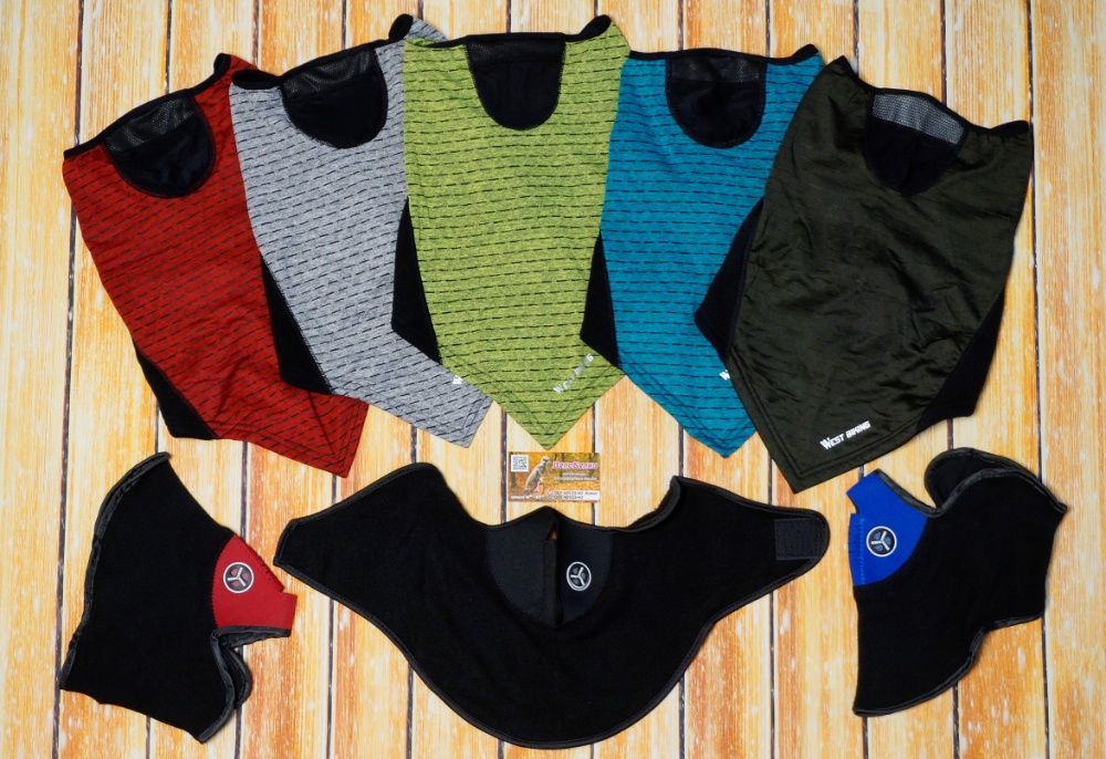 Тепла флісова напівмаска WestBiking, маска, балаклава, баф