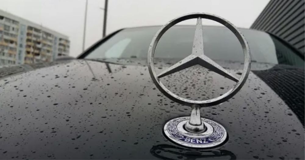 Эмблема прицел на капот Mercedes w124/210/202/203/204/221/211/212