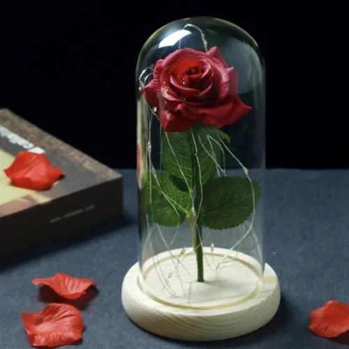 Вічна троянда в колбі 21см.Подарунок дівчині