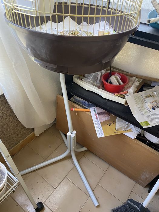 Gaiola + suporte de pé