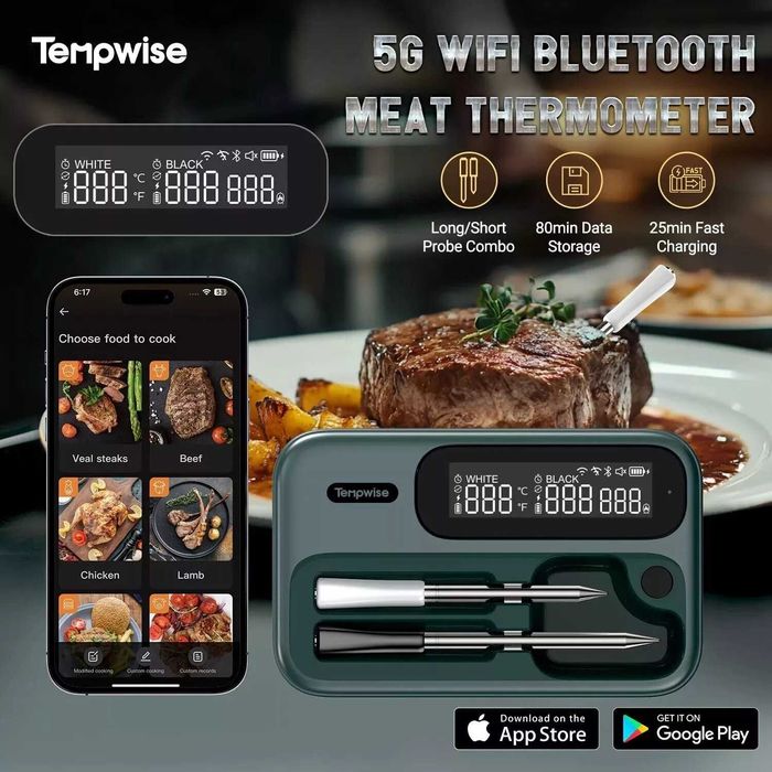 Розумний безпровідний WiFi термометр Inkbird INT-14-BW TNT-12BW