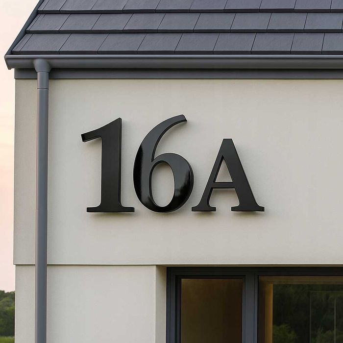 Numer Domu Numer Na Dom Cyfry Na Dom Tablica Na Dom Adres 3D 30Cm