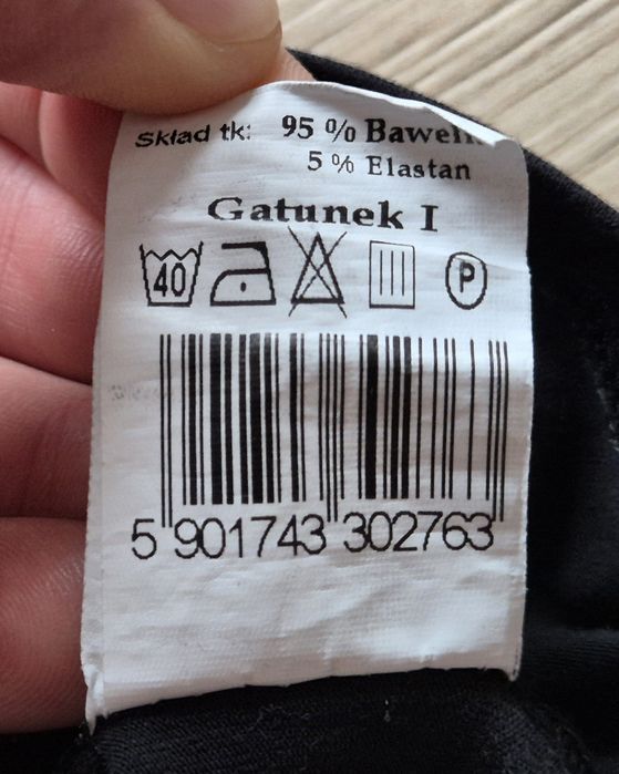 Męski t-shirt KUBENZ roz L czarny Elestyczna Klasyk BDB stan