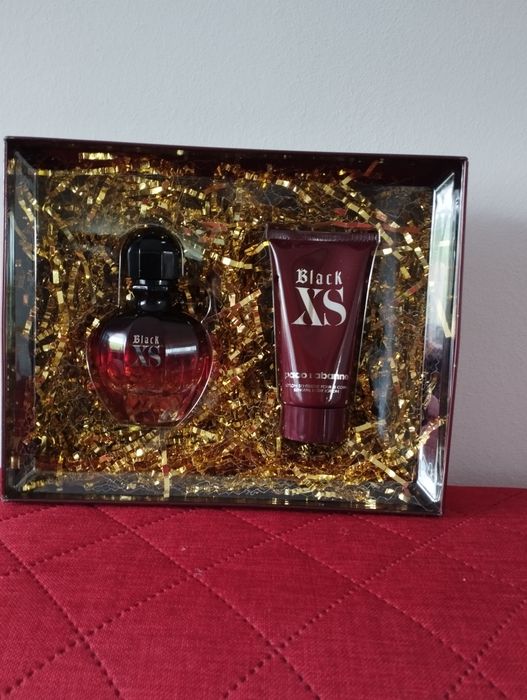 Zestaw Paco Rabanne Black XS metalowa puszka