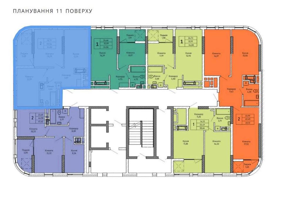 2-кімнатна квартира за адресою (площа 54 м²) - Atlanta.ua - фото 4