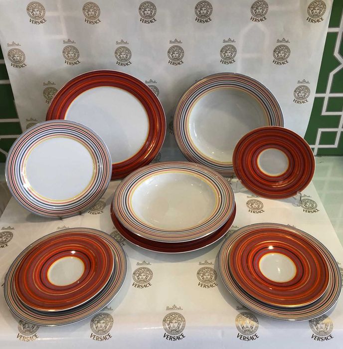 conjunto de pratos de mesa porcelanas premium da rosenthal "yono cyrrus"