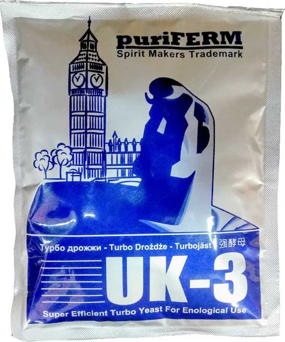 Турбо дрожжи Puriferm UK-3, 112г